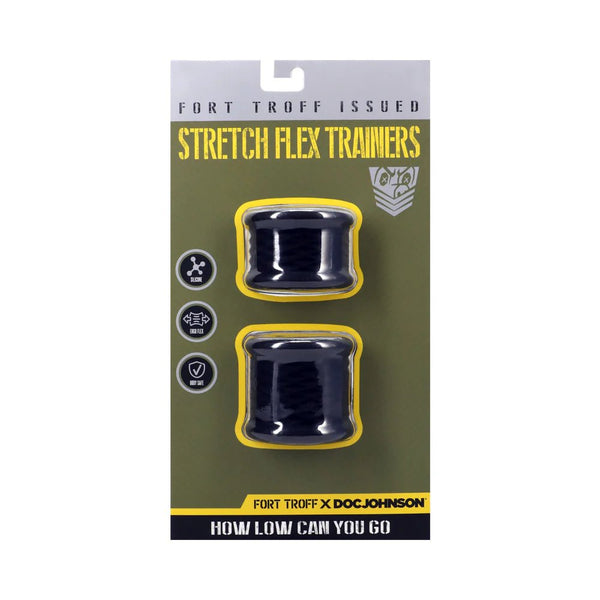 Fort Troff Stretch Flex Trainers Black - TruLuv Novelties