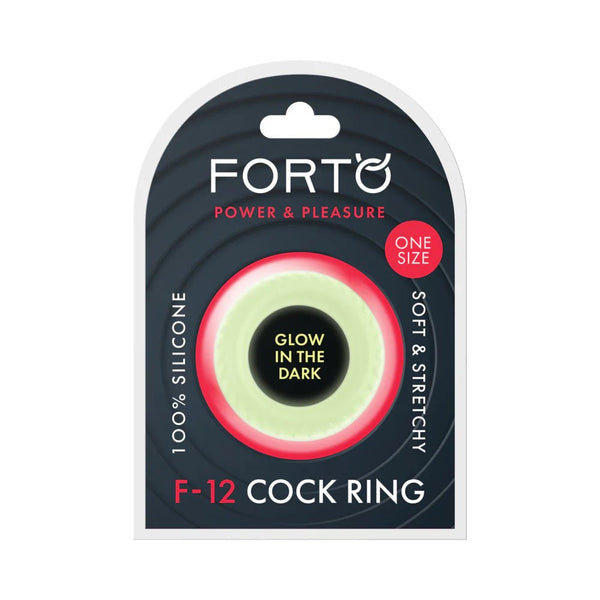 Forto F - 12 Liquid Silicone Cockring 35mm Glow - TruLuv Novelties