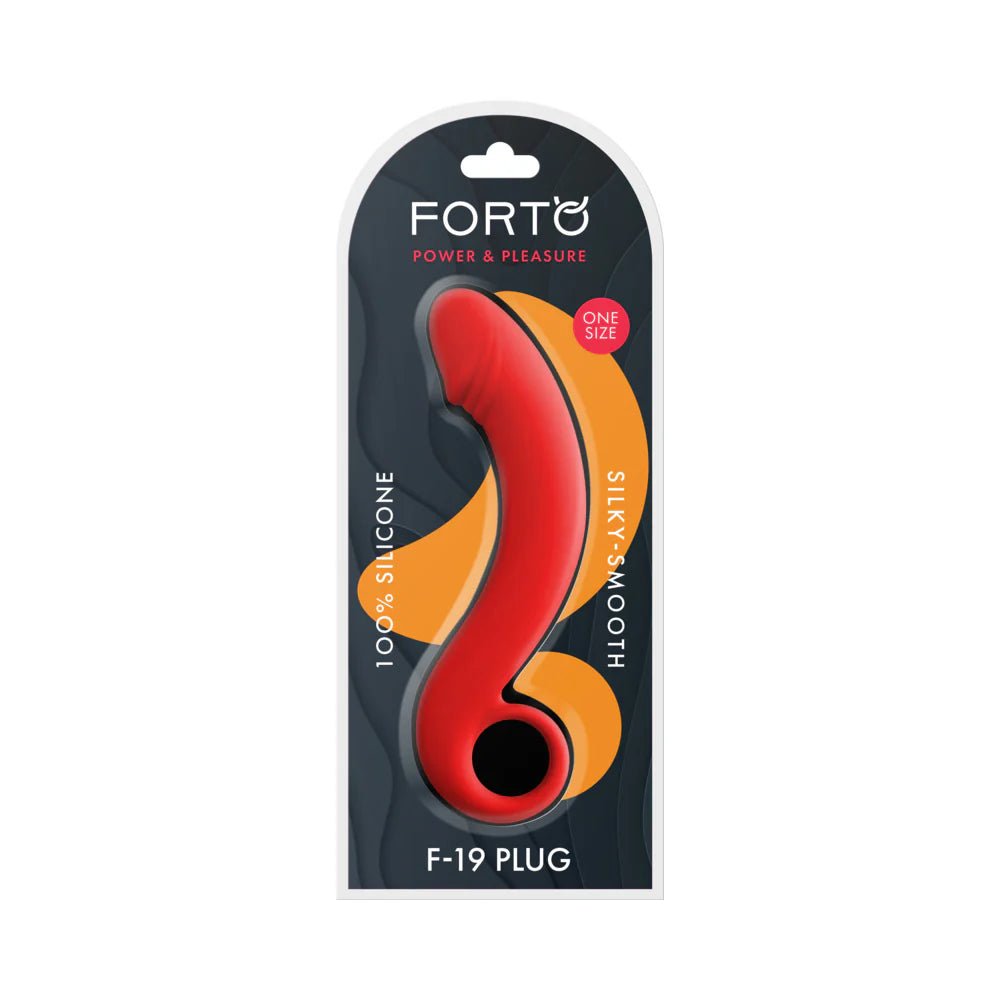 Forto F - 19 Silicone Anal Plug Red - TruLuv Novelties