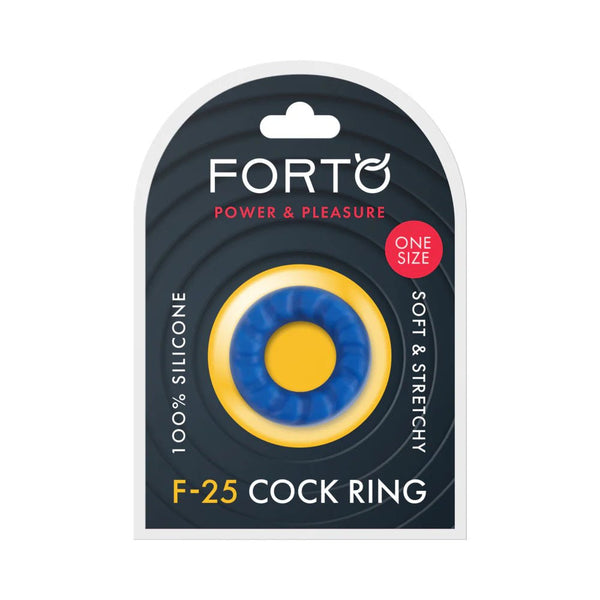 Forto F - 25 Liquid Silicone Cockring 23mm Blue - TruLuv Novelties