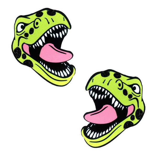 Freaking Awesome Sexy T - Rexy Dino Glitter Nipztix Pasties - TruLuv Novelties