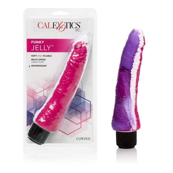 Funky Jelly Vibe 7.5 Inches - Pink/purple - TruLuv Novelties