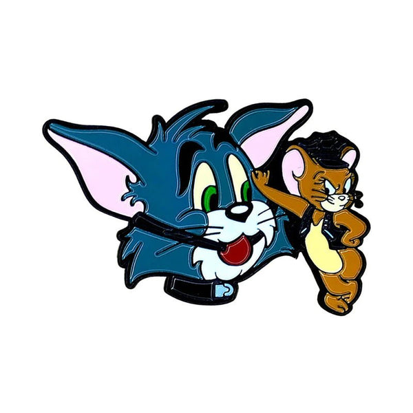 Geeky & Kinky Cat & Mouse Enamel Pin - TruLuv Novelties