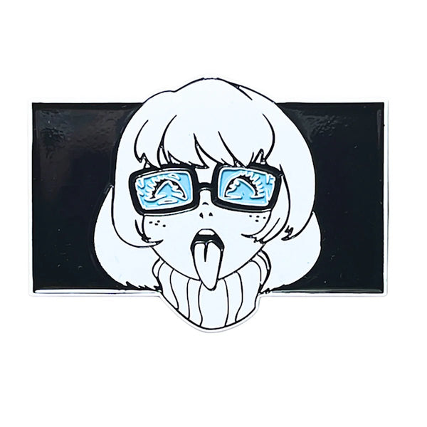 Geeky & Kinky Nerdy Girl V2 Enamel Pin - TruLuv Novelties
