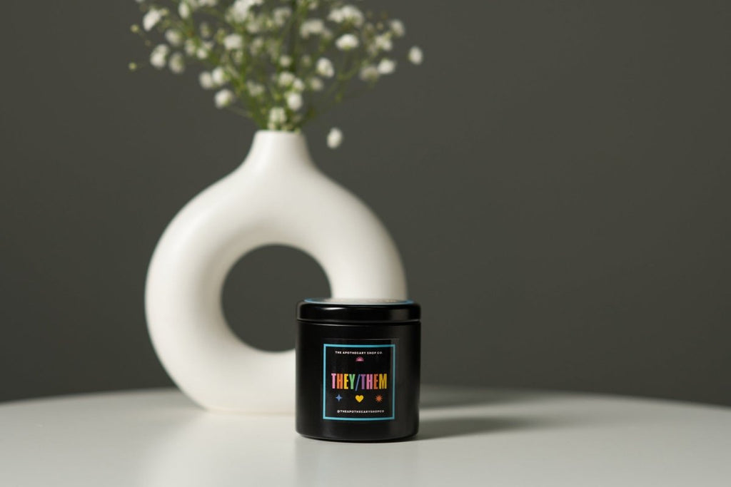 Gender Fluid Candle - They/them 4 Oz - Vanilla Bean - TruLuv Novelties