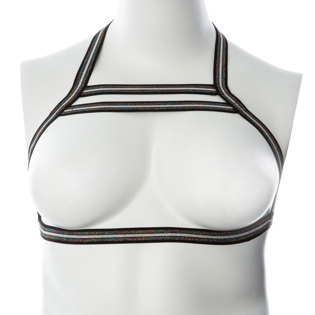 Gender Fluid Silver Lining Harness - Multi-Color - TruLuv Novelties