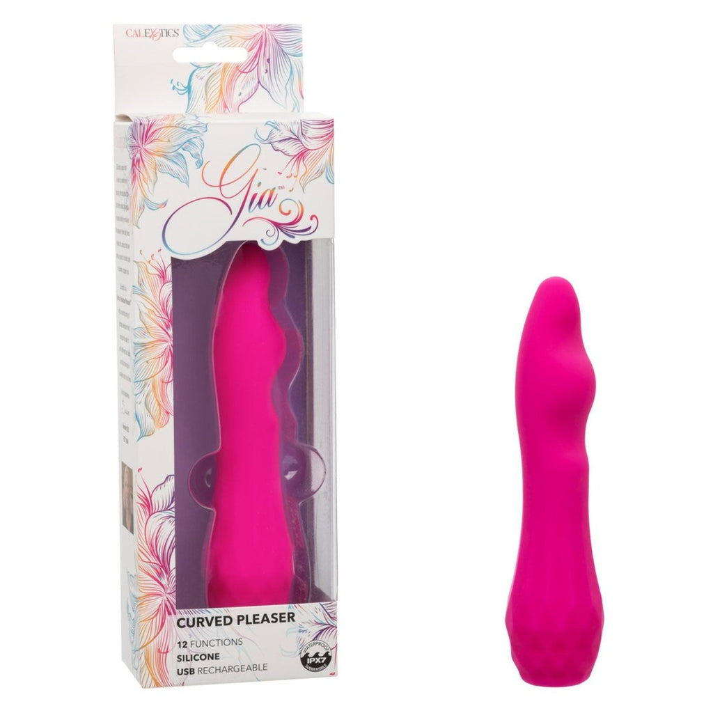 Gia Curved Pleaser - Pink - TruLuv Novelties