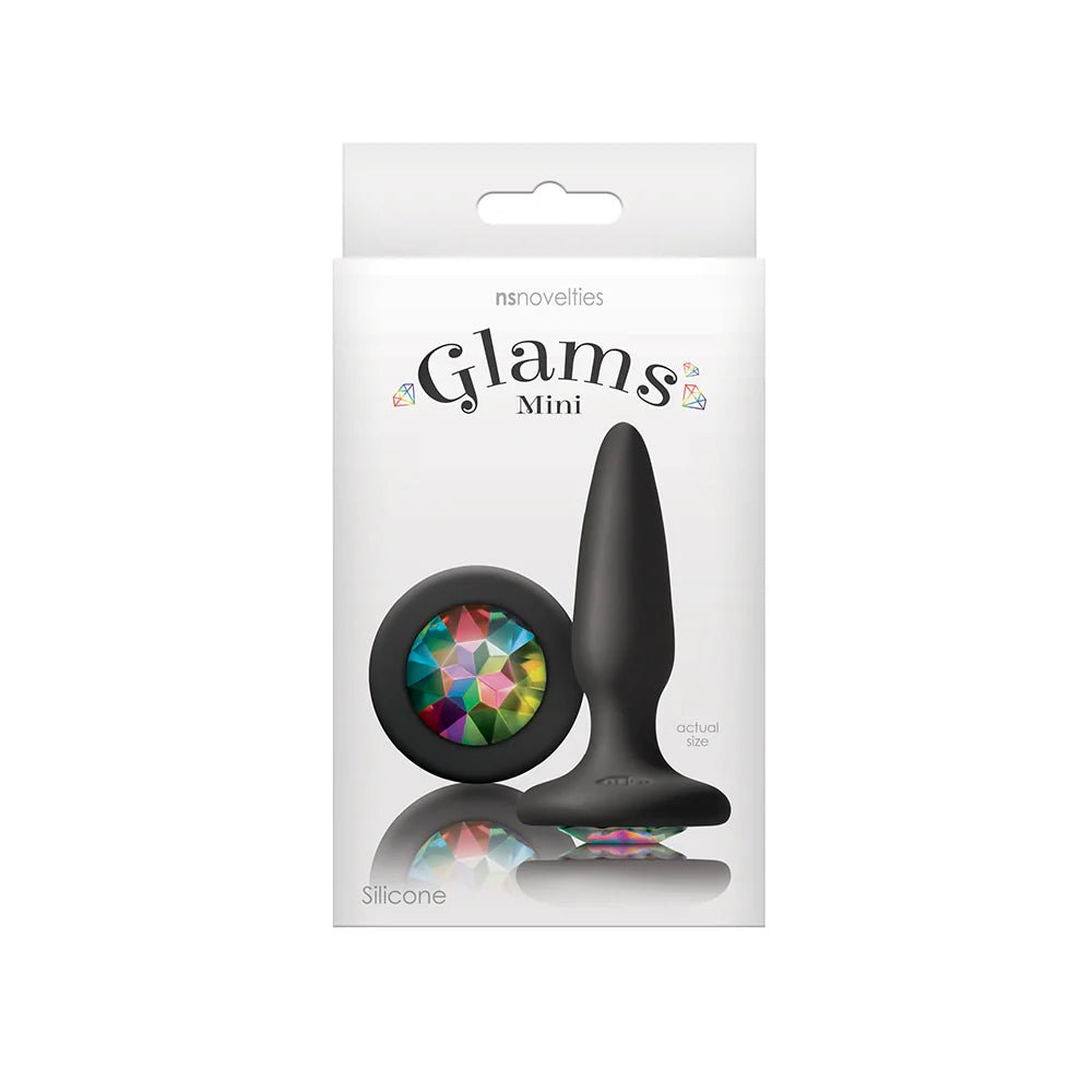 Glams Mini Anal Plug Rainbow Gem - TruLuv Novelties
