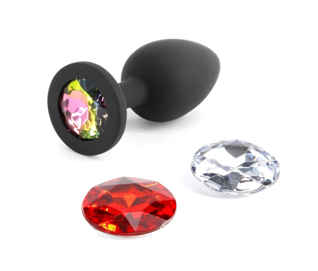 Glams Xchange Round - Small - Black - TruLuv Novelties