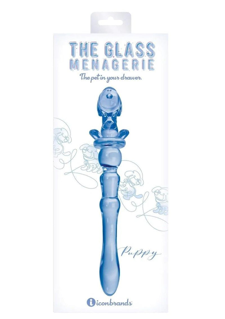 Glass Menagerie - Puppy Dildo - Blue - TruLuv Novelties
