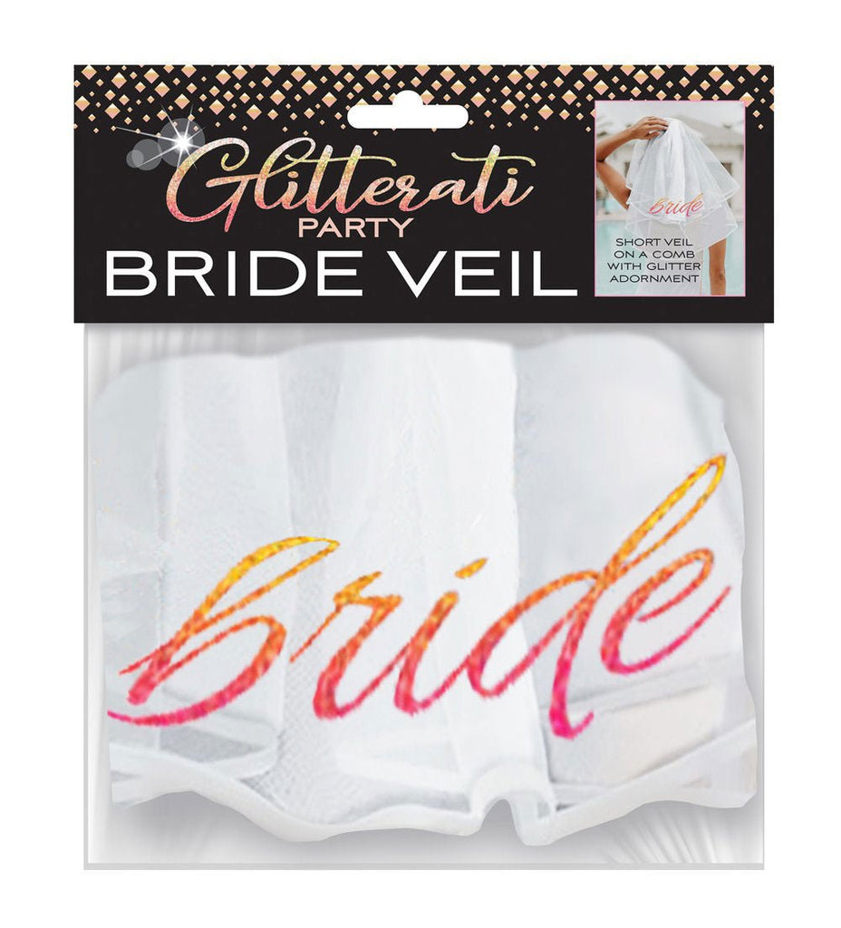 Glitterati Bride Veil - White - TruLuv Novelties