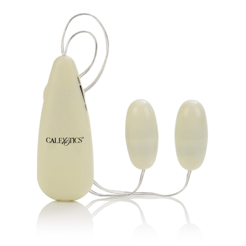 Glow - in - the - Dark Pocket Exotics Vibrating Glowing Double Bullets - TruLuv Novelties