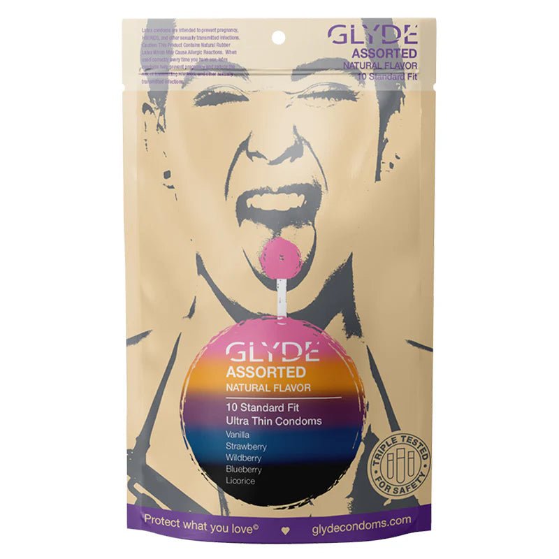 Glyde Ultra Natural Flavor Condom 10pk Asst - TruLuv Novelties