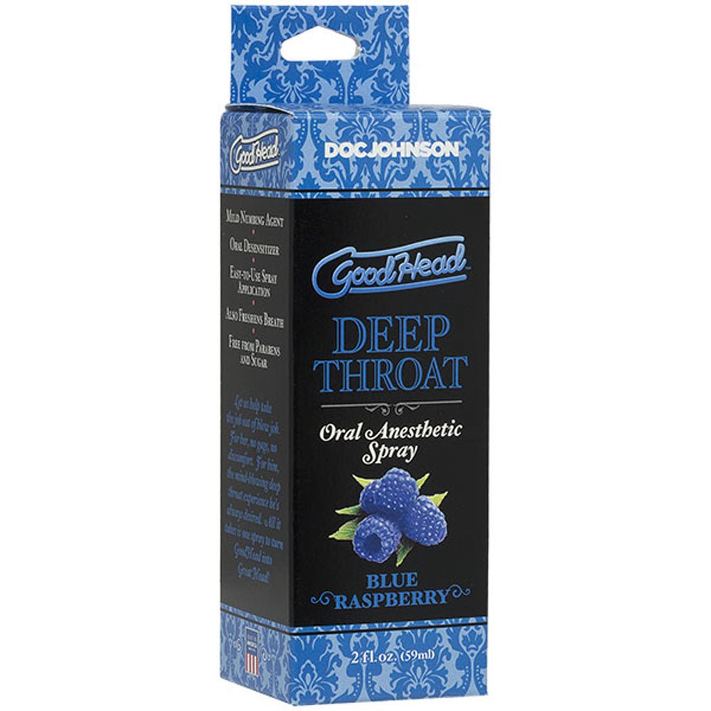 Goodhead - Deep Throat Spray - Blue Raspberry - TruLuv Novelties