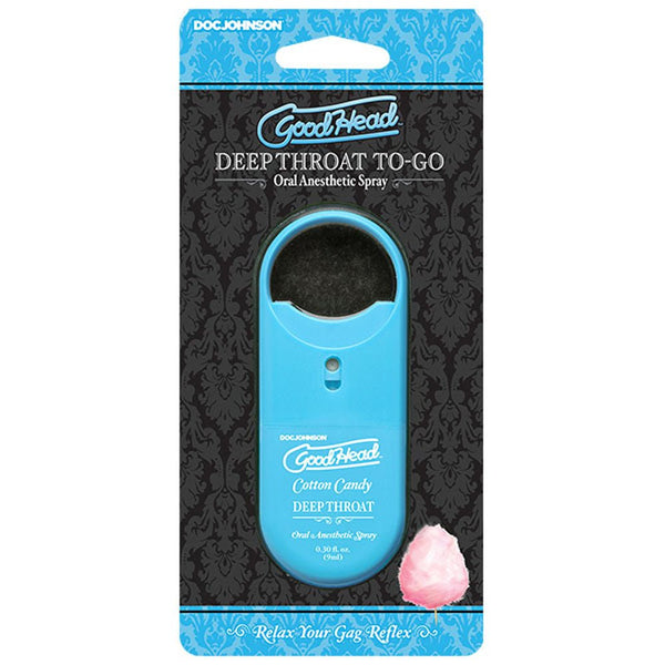 Goodhead - Deep Throat Spray to - Go - Cotton Candy - 0.30 Fl. Oz. - TruLuv Novelties