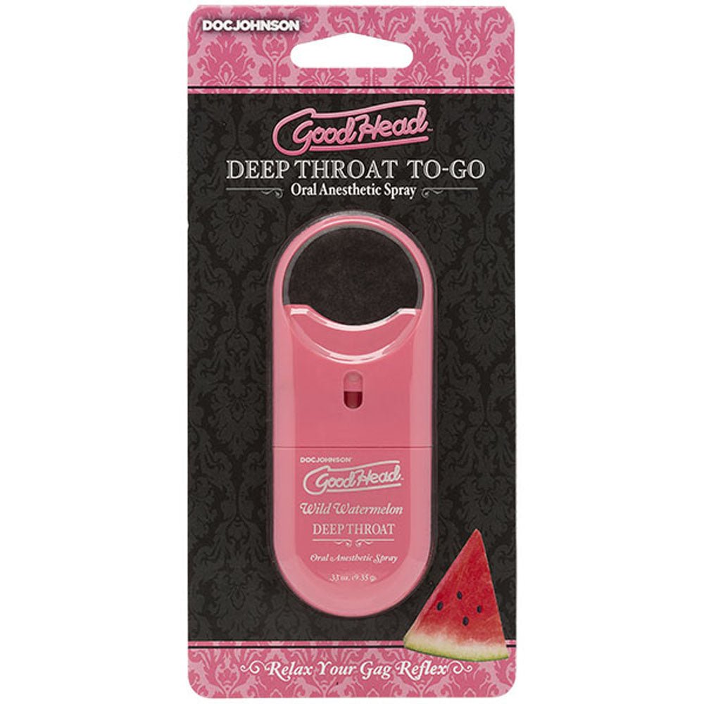Goodhead - Deep Throat Spray to - Go - Wild Watermelon - .33 Oz. - TruLuv Novelties