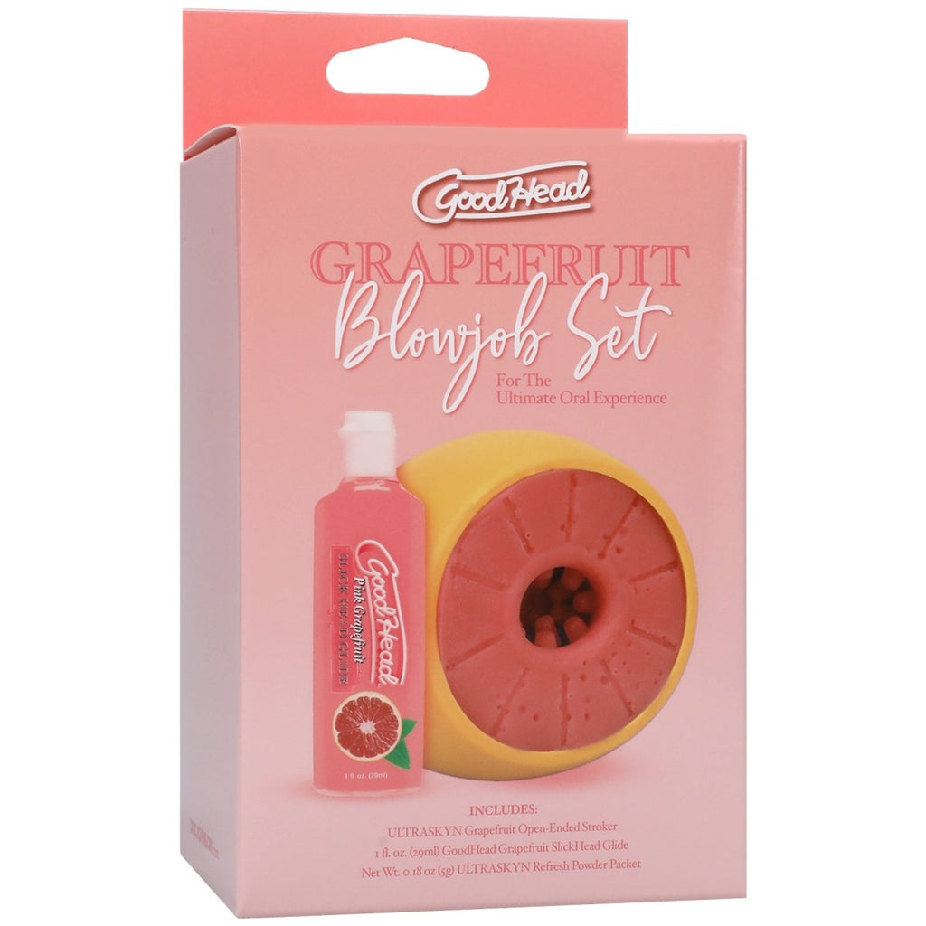 Goodhead - Grapefruit Blowjob Set - Yellow/pink - TruLuv Novelties