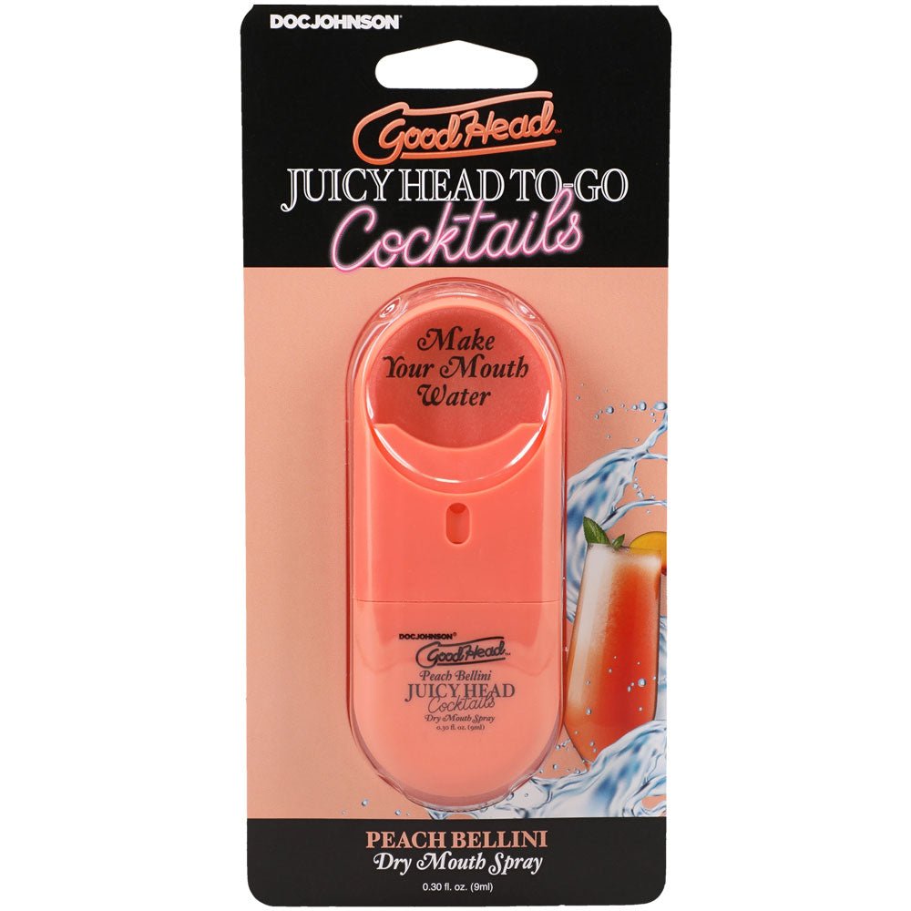 Goodhead Juicy Head Cocktails Dry Mouth Spray to - Go - Peach Bellini - TruLuv Novelties