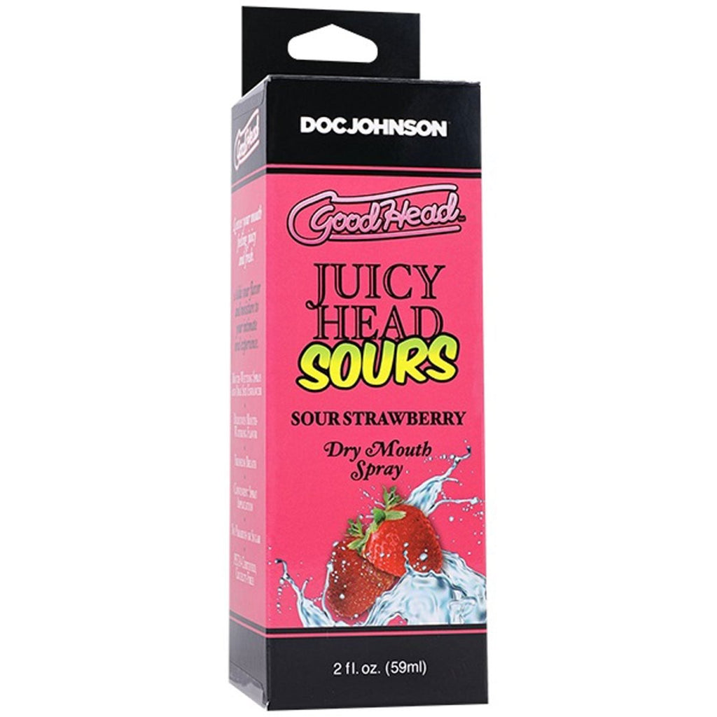 Goodhead Juicy Head Dry Mouth Spray Sour Strawberry 2 Fl Oz - TruLuv Novelties