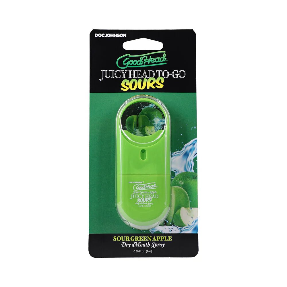 GoodHead Juicy Head Dry Mouth Spray To - Go Sour Green Apple 0.3 oz. - TruLuv Novelties