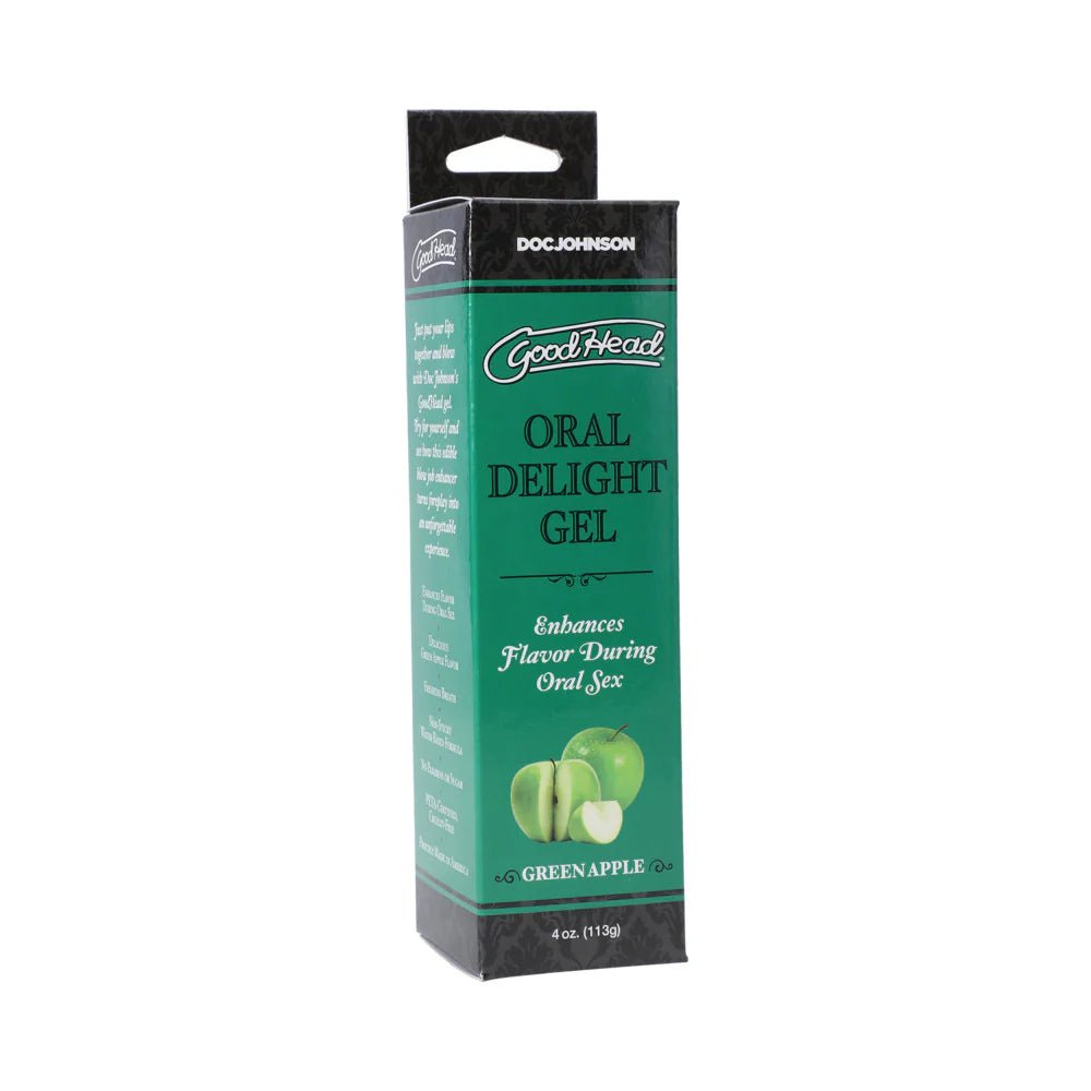 GoodHead Oral Delight Gel Green Apple 4 oz. - TruLuv Novelties