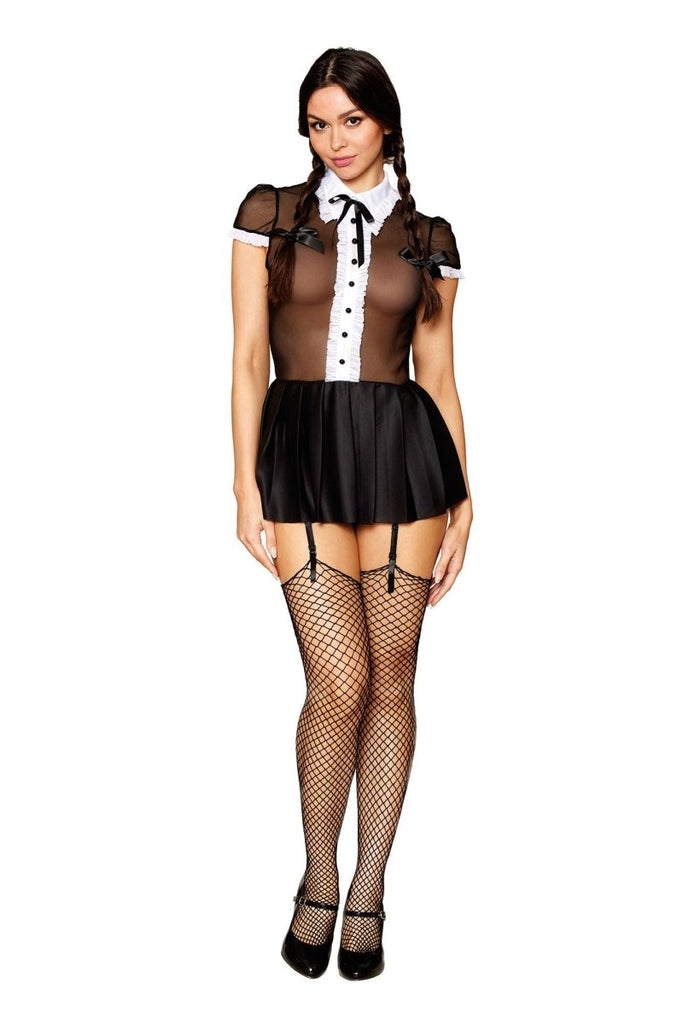 Gothic School Girl - Miss Behavin - One Size - Black - TruLuv Novelties