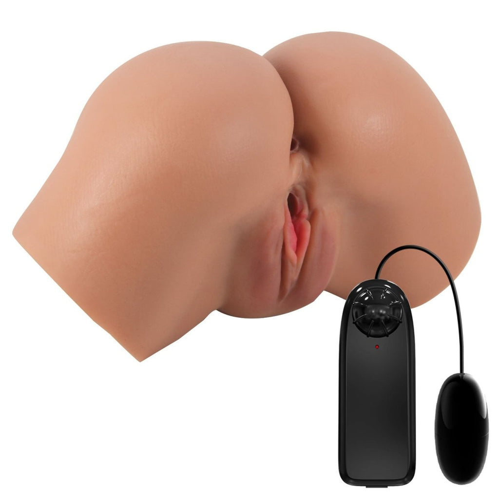 Hailey Realistic Vagina and Ass Vibrator - Tan - TruLuv Novelties