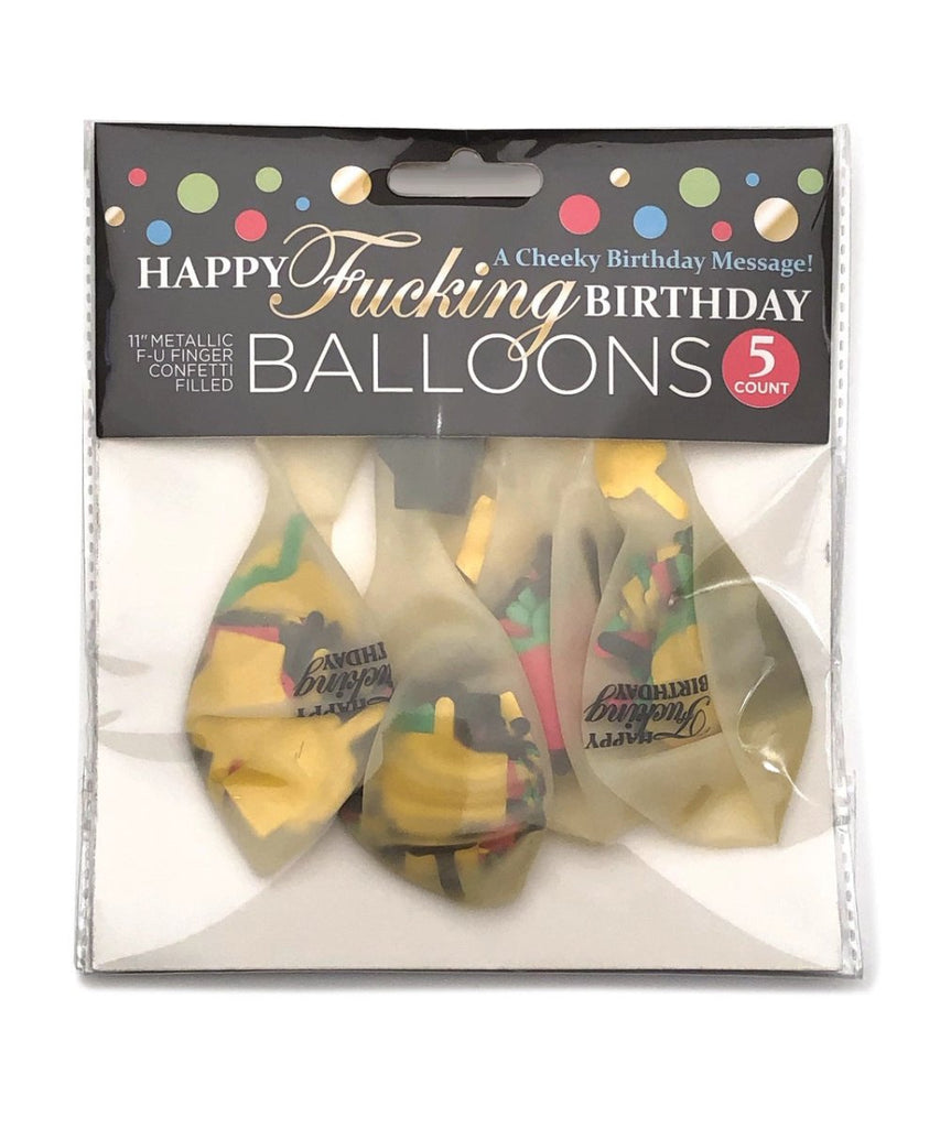 Happy Fucking Birthday Confetti Balloons - TruLuv Novelties