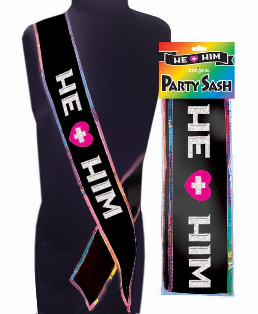 He Plus Him Sash - TruLuv Novelties