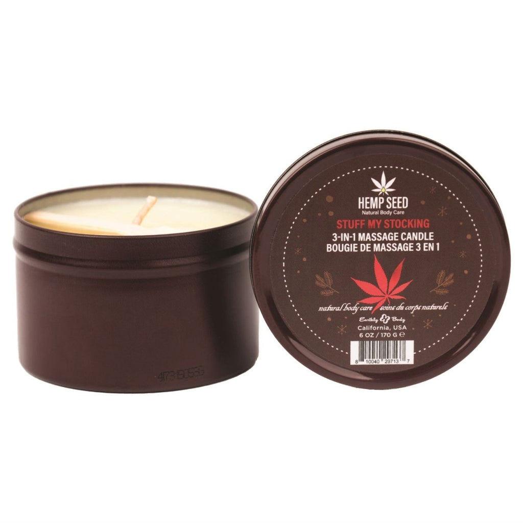 Hemp Seed 3 in 1 Massage Candle Stuff My Stocking - 6oz - TruLuv Novelties