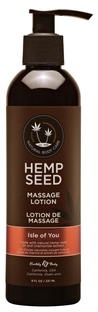 Hemp Seed Massage Lotion - Isle of You - 8 Fl. Oz. - 237ml - TruLuv Novelties