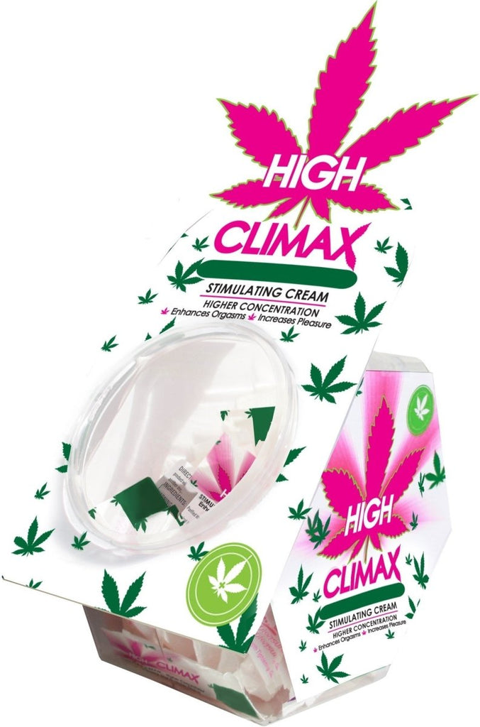 High Climax Female Stimulating Cream - 0.067 Fl. Oz. - 50 Pc. Bowl Display - TruLuv Novelties