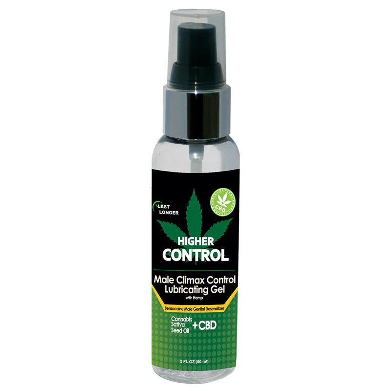 Higher Control Climax Control Gel with Hemp Seed Oil 2 oz bottle - TruLuv Novelties