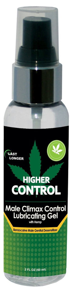 Higher Control Male Climax Control Lubricating Gel With Hemp - TruLuv Novelties