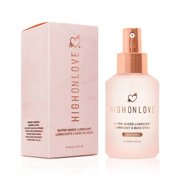 HighOnLove Hempseed Water - Based Lubricant 3.4 oz. - TruLuv Novelties