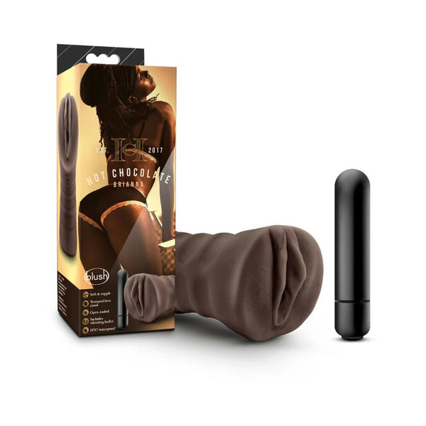 Hot Chocolate Brianna Vagina Stroker with Bullet Vibrator Brown - TruLuv Novelties