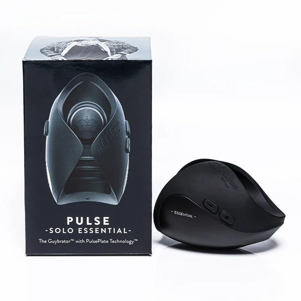 Hot Octopuss Pulse Solo Essential Rechargeable Vibrating Stroker Black - TruLuv Novelties