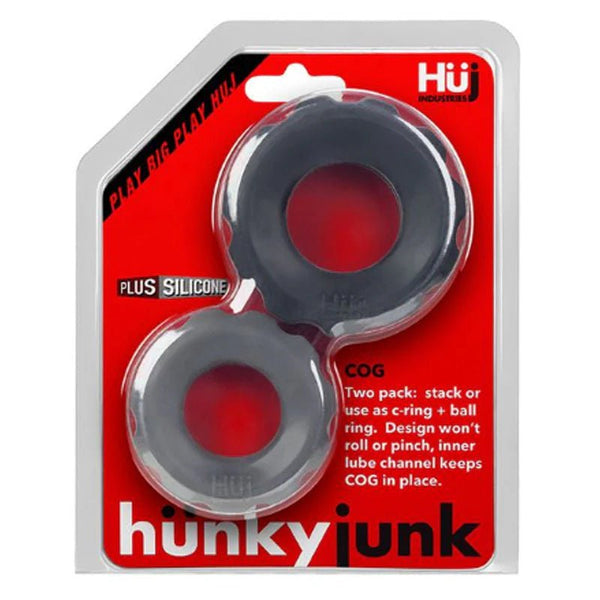 Hunkyjunk COG 2 size c - ring, pack, tar / stone - TruLuv Novelties
