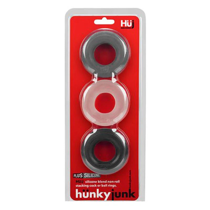 Hunkyjunk HUJ3 3 - pack c - ring, tar multi - TruLuv Novelties
