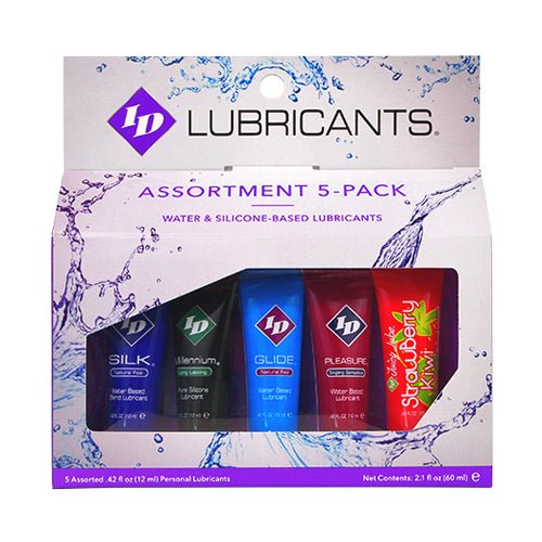 ID Sensual Lubricants 5 Pack Assorted Sampler - TruLuv Novelties