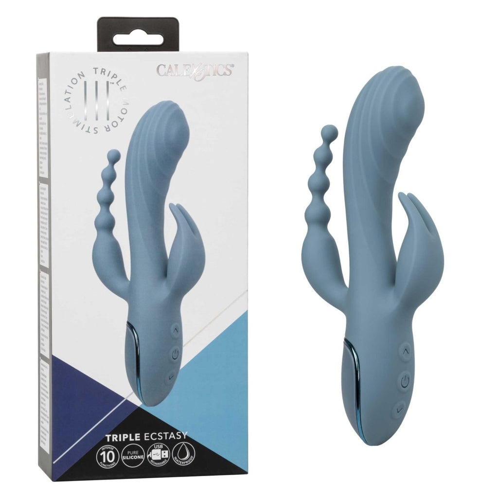 Iii Triple Ecstasy - Blue - TruLuv Novelties