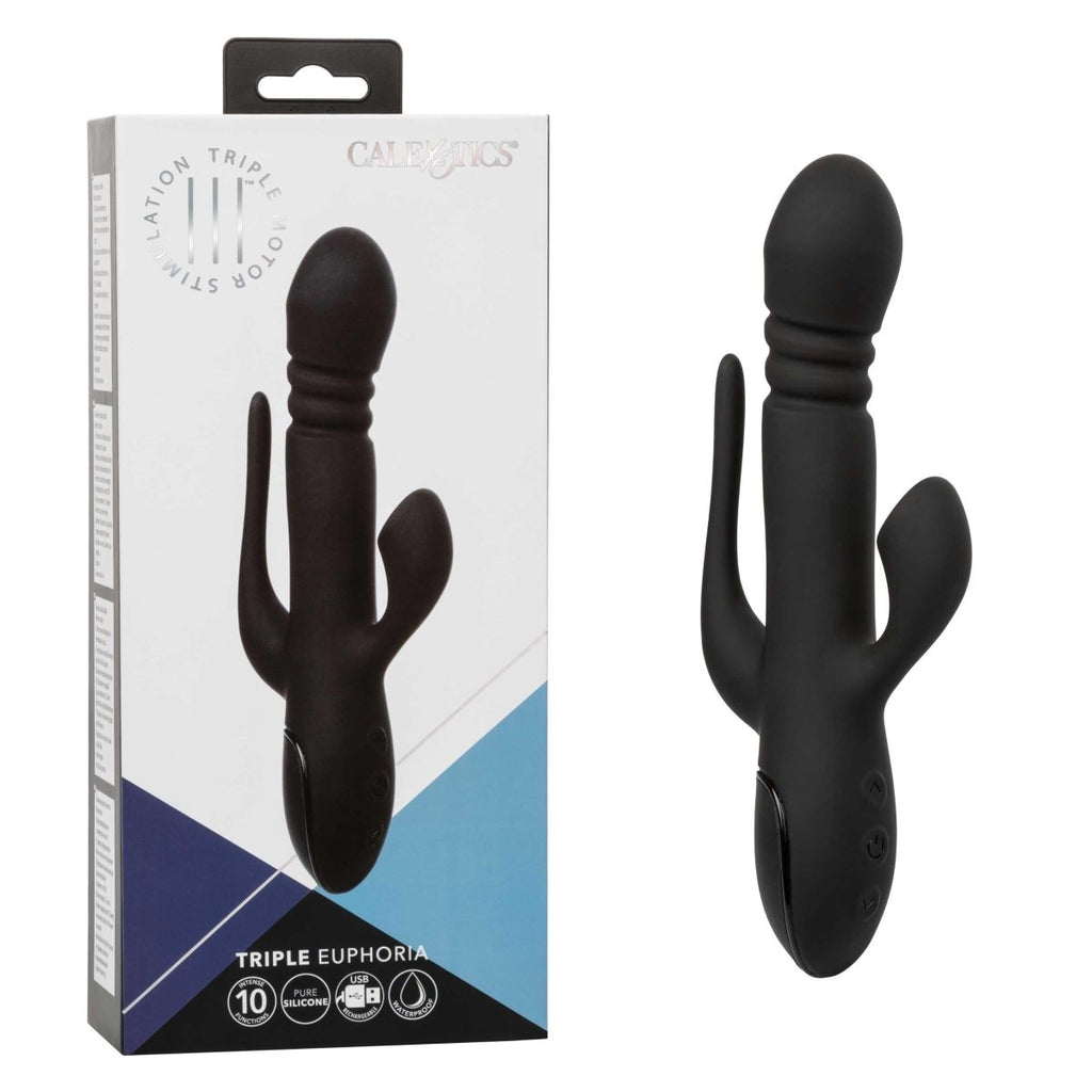 Iii Triple Euphoria - Black - TruLuv Novelties