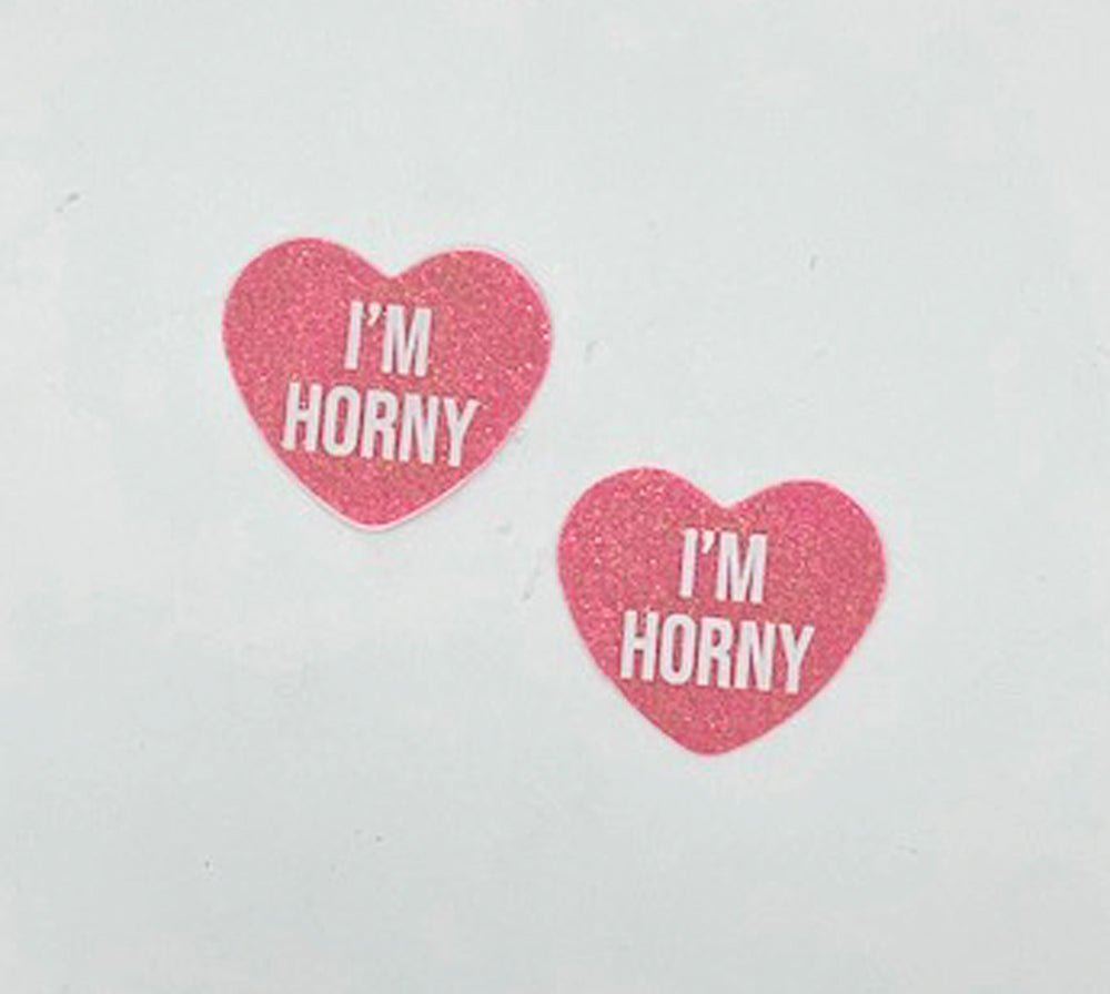 i'm Horny Berry Candy Heart Pasties - TruLuv Novelties