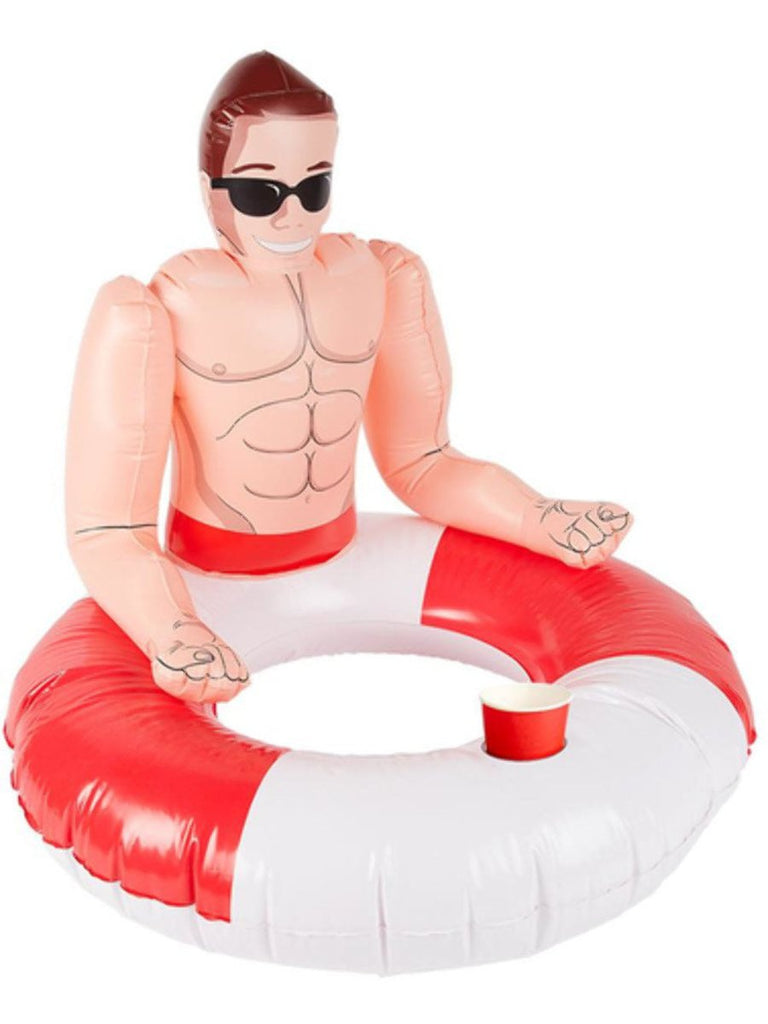 Inflatabale Lifeguard Hunk Swim Ring - TruLuv Novelties