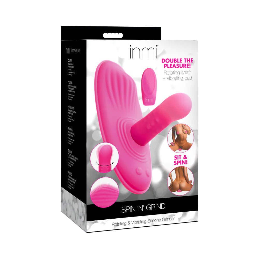 INMI Spin 'N' Grind Rotating & Vibrating Silicone Grinder - TruLuv Novelties