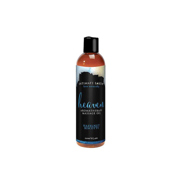Intimate Earth Heaven Hazelnut Biscotti Massage Oil 120 ml/4 oz - TruLuv Novelties
