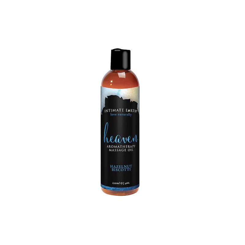 Intimate Earth Heaven Hazelnut Biscotti Massage Oil 120 ml/4 oz - TruLuv Novelties