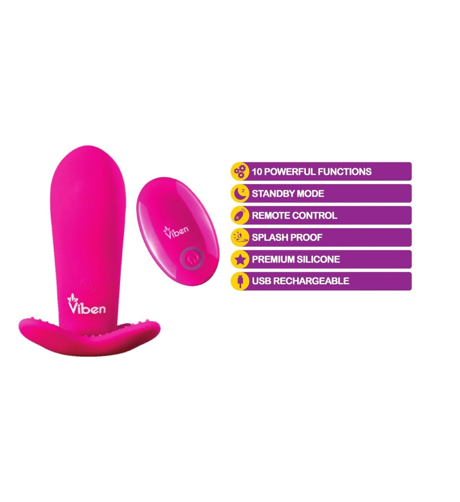 Intrigue - Hot Pink - Remote Control 10-Function Panty Vibe - TruLuv Novelties