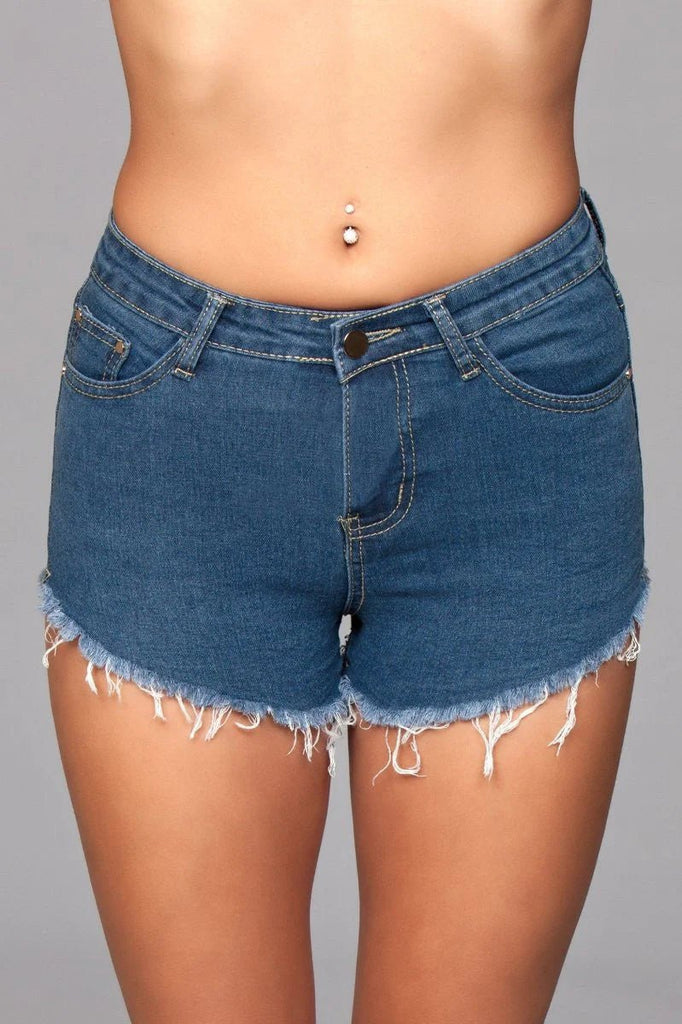 J12 Zip Me Up Denim Shorts - TruLuv Novelties