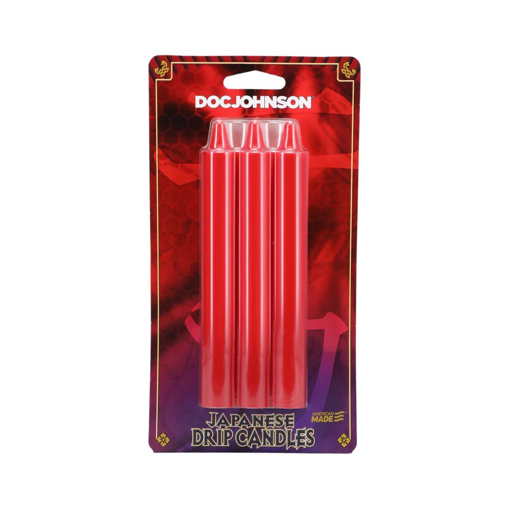 Japanese Drip Candles 3 - Pack Red - TruLuv Novelties